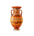 ancient greek vase pottery antique jug vector image vector image