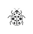 beauty bug icon vector image