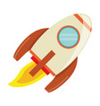 rocket launch space image vector image