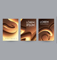 liquid metal gragients collection fluid design vector image