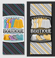 templates for boutique vector image