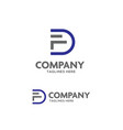 fd letter logo vector image