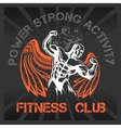 gym bodybuilding - emblem vector image