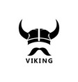 viking head logo and symbol image vector image vector image