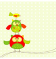 template greeting card vector image vector image