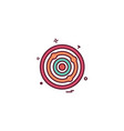 aim archery focus goal success target icon design vector image