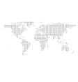 gray world map vector image