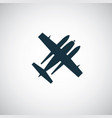 hydroplane icon simple flat element concept design vector image vector image