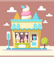 shop store fruit yogurt ice cream gelato logo vector image vector image