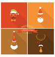 christmas retro party card - photo booth style vector image vector image
