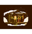 elderly man forester vector image vector image