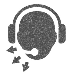 Operator message grainy texture icon Royalty Free Vector