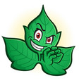 evil poison ivy villain cartoon character vector image vector image
