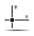 mathematical coordinates flat vector image vector image