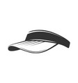 cap with visor isolated on white background vector image