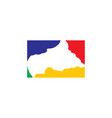 central african republic map logo icon vector image
