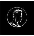 handsome male face icon user avatar person man vector image vector image