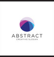 circle abstract logo template vector image