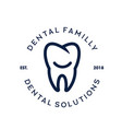 dental logo design vector image