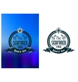 retro seafarer tattoo or marine banner vector image