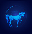 unicorn vector image