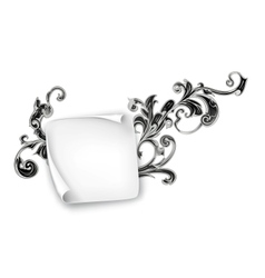 Vintage frame on black Royalty Free Vector Image