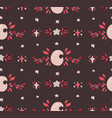 delicate baby seamless pattern with a crescent vector image