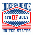 graphic independence day united states vector image