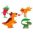 monster character funny design element vector image