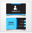 add user account icon business card template vector image vector image
