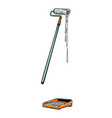 paint roller white home repair vector image