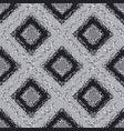 black and white plaid carpet seamless pattern vector image