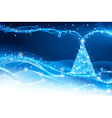 christmas tree vector image vector image