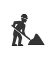 digging icon vector image vector image