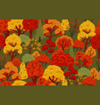 seamless pattern of autumn trees graphics vector image