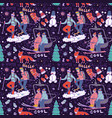 beautiful hand drawn winter vector image