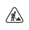 digging sign vector image vector image