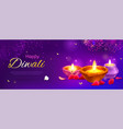 realistic diwali poster vector image