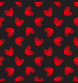 seamless hand-drawn hearts pattern vector image vector image