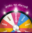 wheel of fortune - jackpot sector lottery win vector image