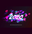 2020 happy new year background vector image vector image