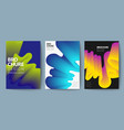 abstract brochure design set vector image vector image