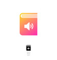audio book online logo open sound symbol vector image