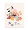 easter boho greeting card vector image vector image