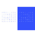 trading icons and charts vector image vector image