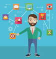 customer relationship management vector image vector image