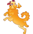 dog jumping vector image