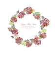 hand painted floral frame vector image vector image