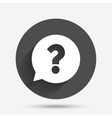 question mark sign icon help symbol vector image vector image