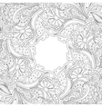 monochrome floral background vector image